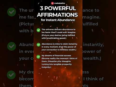 3 Affirmations for Instant Abundance