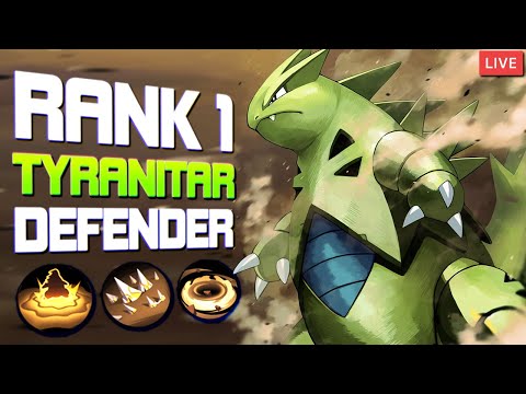 🔴RANK 1 TYRANITAR DEFENDER 5 STACKS ! Pokemon Unite live | 🔴 !phone