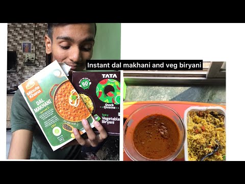 Tata veg biryani and Haldiram dal makhani