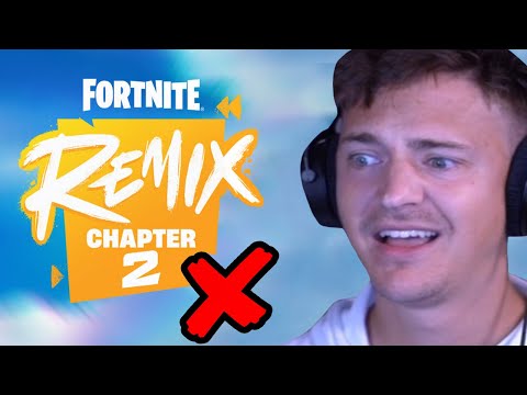 Ninja Is Very Disappointed With Fortnite Chapter 2 Remix...