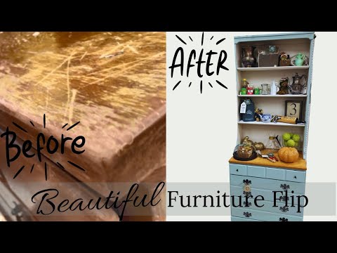 ✨Beautiful😱CHINA HUTCH FURNITURE MAKEOVER, Third Thursday Thrift Flips! Furniture Flip & Other Finds