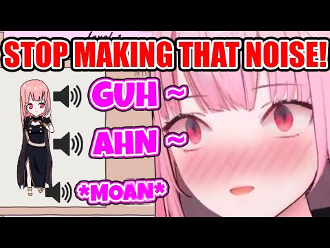 Calli Reacts to Her Yabai Sounds in This Fan Game *Use Headphones*【Hololive EN】