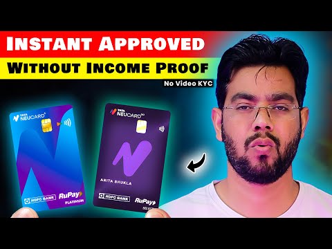 How to Apply Hdfc Tata Neu Credit Card: INSTANT APPROVED WITHOUT Income Proof & Video KYC