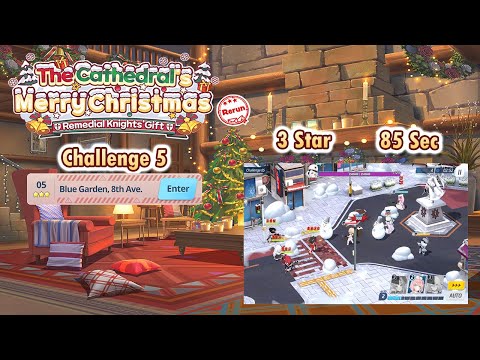 Blue Archive Global - The Cathedral Merry Christmas Rerun Challenge 5 (3 Star & 85 Sec Clear)