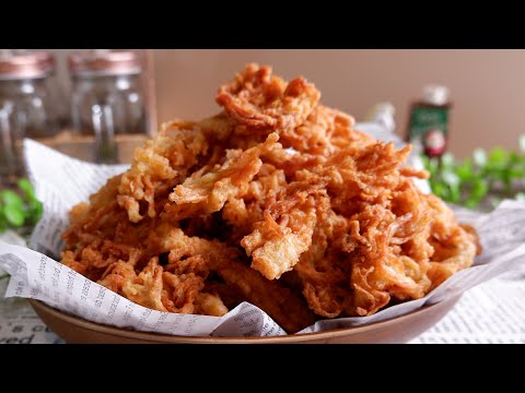 Better than Fries! Super Crispy Enoki Mushrooms 五香脆金针菇 Chinese Vegan Five-Spice Mushroom Fritters