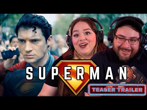 SUPERMAN Official Teaser Trailer REACTION | James Gunn | DC Studios