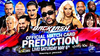 WWE Backlash 2023 - Card Predictions HD | Brock Lesnar vs Cody Rhodes | Wrestle Freakin