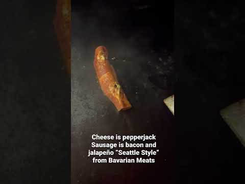 Blackstone Griddle Sausage Wrapped in Cheese