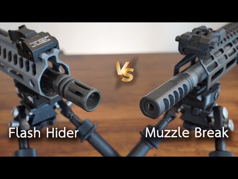 เปรียบเทียบปลอกลดแสง Flash hider Vs Muzzle Break