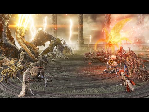 Farum Azula Bosses VS Haligtree Bosses Team Battle - Elden Ring