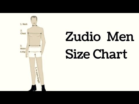 Zudio Men Size Chart | Zudio Size Chart for Men | Zudio Men Size Guide |