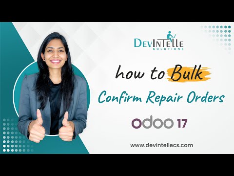 How to Bulk Confirm Repair Orders in Odoo | Repair confirm