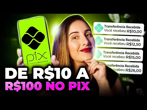 💥5 APLICATIVOS SEM DEPÓSITO pagando dinheiro extra NO PIX pelo celular em 2024 pra IOS e Android