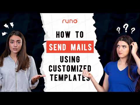 How to send Mails to customers using customized templates | Mobile App | User | Runo