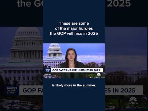 These are some of the major hurdles the GOP will face in 2025