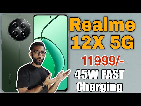 Realme 12X 5G | Best 5G Smartphone Under 12000/- | 45W, Dual Speaker, IP54, Dimensity 6100+ etc.