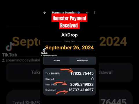 Hamster Payment Received #hamsterairdrop #hamsterpayment #hamsterkombat