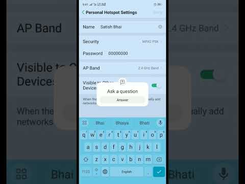 Mobile 📲 personal hotspot change password | Android phone me personal hotspot password change ?