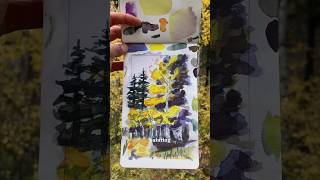 #watercolourpainting #landscapewatercolor #aspenideas