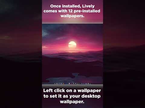 How To Get Free Live Wallpapers For Windows Using Lively Wallpaper #shorts