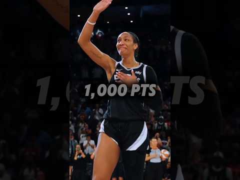 #LasVegasAces A'ja Wilson w/1000 Career Points! #lvaces #wnba #trending #shorts