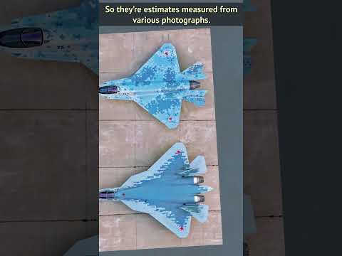 Su-75 Checkmate - Size comparison with other fighter jets