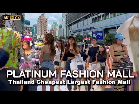 🇹🇭 4K HDR | The Best Cheapest Fashion Mall | Platinum Bangkok Mall | Full Walking Tour