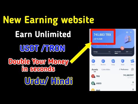 Live proof | New USDT/Trx Earning Website | Daily earn unlimitted | Earn money online | Airdrop 2022