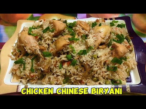 Chicken Chinese Biryani Recipe | Chicken vegetable Rice | Chicken Fried Rice