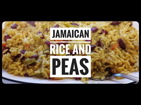 Jamaican Rice and Peas | Jamaican Rice and Peas using Canned Beans | Peas and Rice Jamaica | Anees