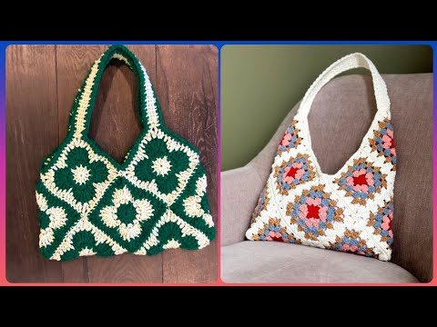 Patrones de bolsos de crochet hechos a mano muy bonitos