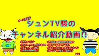 【3回目!!】シュンTV駿のチャンネル紹介動画!!