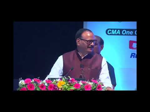 Shri Brajesh Pathak , Deputy CM of UP __ speaking about CMA at the CMA's National Convocational 2022