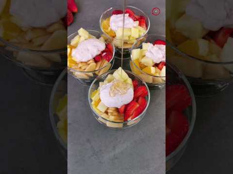 Fruit dessert.. delicious and quick #short video