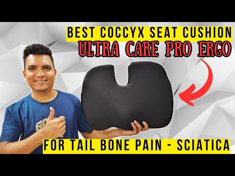 UltraCare PRO Ergo Coccyx Seat Cushion Review | Tailbone, Sciatica & Hip Pain Relief Solution