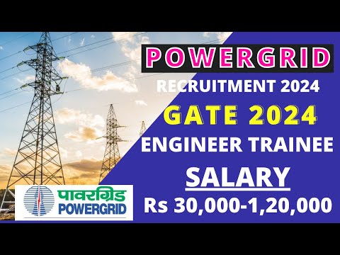 POWERGRID RECRUITMENT 2024 | ENGINEER TRAINEE | 429 POSTS | BE/BTECH | ₹ 30,000 -1,20,000 | FRESHERS