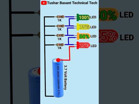 Battery Level Indicator Connection DIY Project #shorts