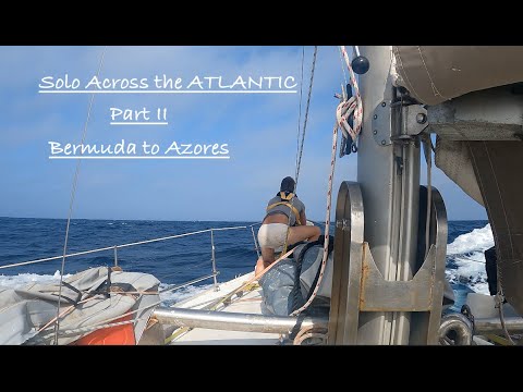 We made it to the AZORES- Single Handed Sailing- Bermuda- Azores Part 2 Wildlife, storms, repairs!!!