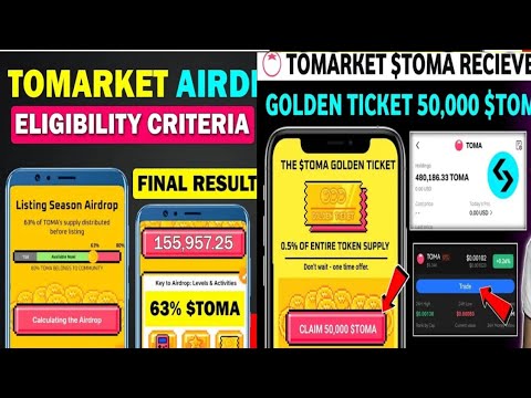 Tomarket $TOMA received on bitget exchange | Tomarket new update today | Tomarket listing price