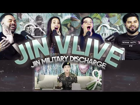 Jin of BTS "D-Day Weverse Live" - Reaction - It's so good to have Jin back! 😊 | Couples React