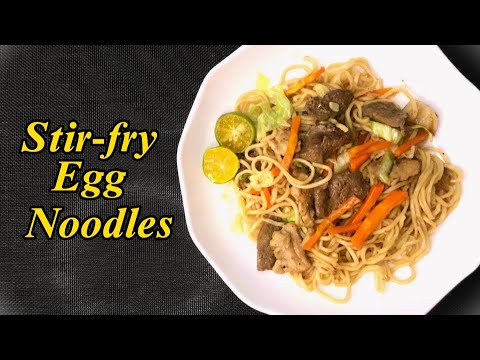 Easy Egg Noodles-guisado