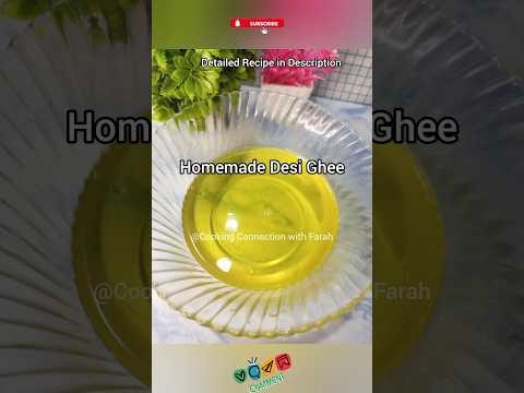 Perfect Desi Ghee Recipe At Home 🔥#shortsvideo #viral