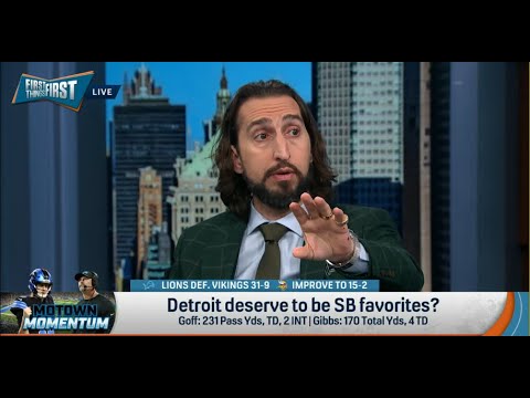 FIRST THINGS FIRST | Nick Wright CONFIDENT Detroit Lions Should NOT Be Favored To Win Super Bowl