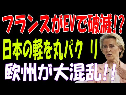 【海外の反応】フランスのEVシフト、完全失敗！日本の軽自動車に頼る未来とは？