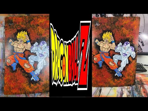 Goku vs Frieza Ps5 Custom Cover Painting