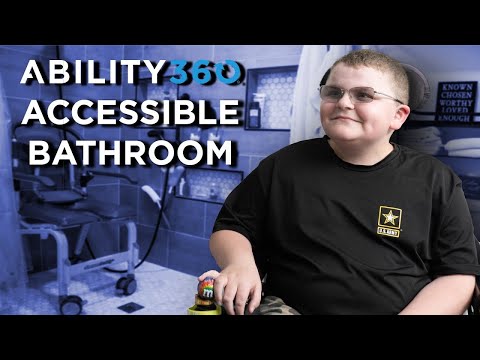 Creating an adaptive bathroom for wheelchair users | Ability360 Home Mod Program