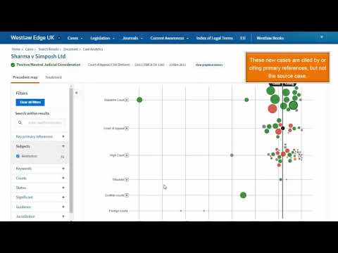 Case Analytics Expanded References on Westlaw Edge UK