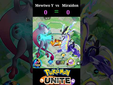 Miraidon vs Mega Mewtwo Y Ultimate Showdown 💥|| Pokemon unite