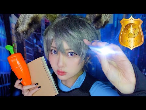 ASMR Judy Hopps Night Patrol Roleplay🐰🌙(Baggage Check/Body Search/Question)