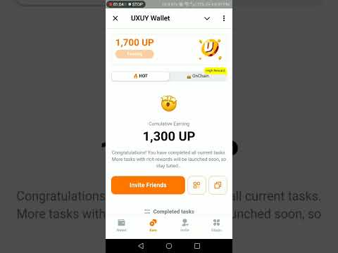 Uxuy Wallet Airdrop Update | UXUY DEX Airdrop Update | New Wallet Airdrop